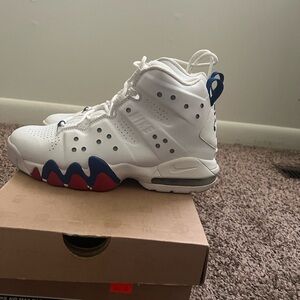 Nike Kids White and Red Sneakers